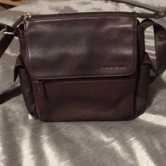 Authentic Fossil leather purse, adjustable strap - Picture 1 of 7